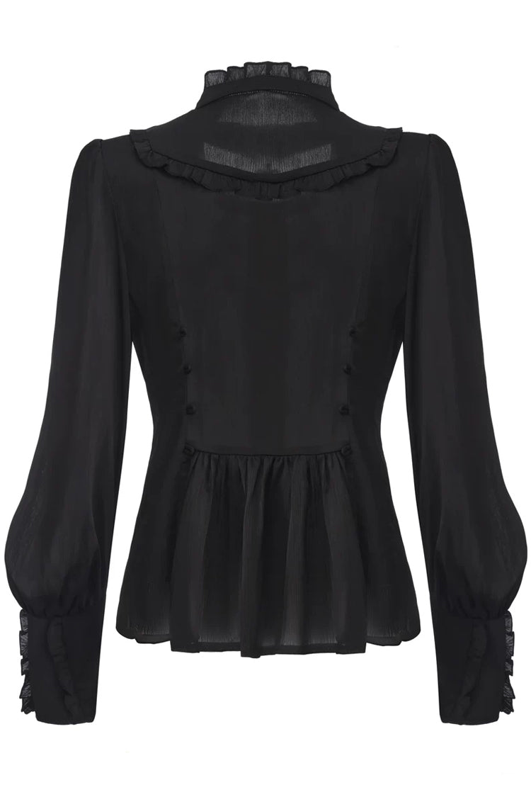 [The Rabbit’s Invitation] Long Sleeves Ruffled Classic Vintage Elegant Prince Palace Ouji Lolita Set - Product - 16