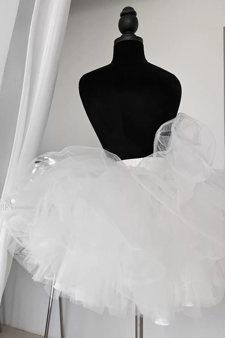 Pink Boat Neck Ruffled Bow Sweet Princess Lolita Dress - Flying-Petticoat(Only) - 15
