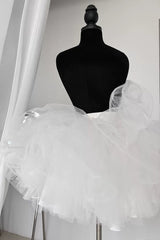 Pink Boat Neck Ruffled Bow Sweet Princess Lolita Dress - Flying-Petticoat(Only) - 15