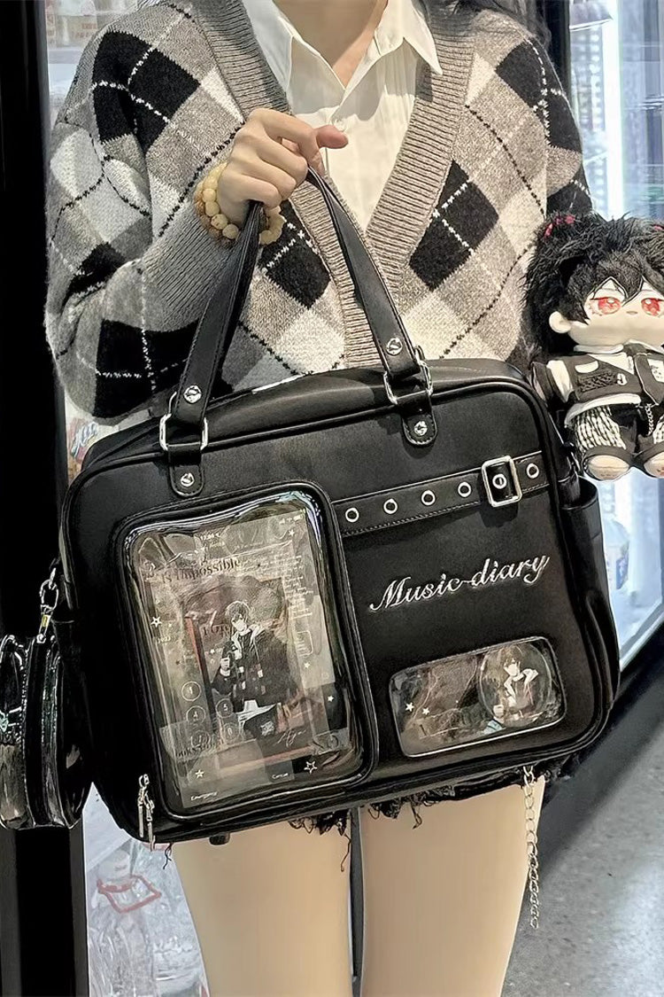 Classic Large Capacity Embroidered Crossbody Lolita Itabag 3 Colors - Product - 3