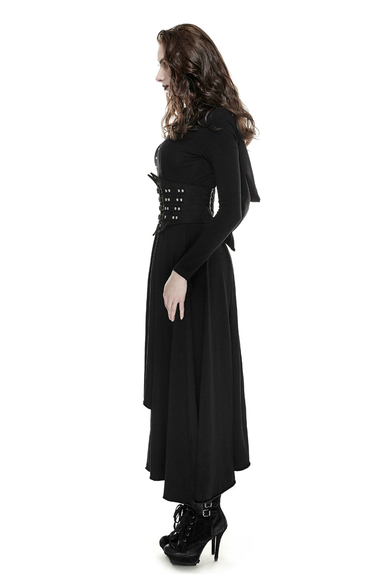 Black Metal Nails Metal Hasp Decoration Womens Steampunk Girdle - Product - 4