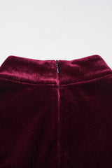 Black/Red Long Sleeves Gradient Women's Gothic Dress - Product - 7