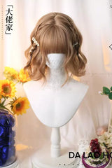 Brown Cute Air Bangs Series Women's Sweet Lolita Wigs - Brown - 1