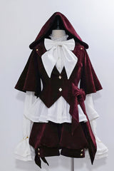Red [Rabbit Hunt] Sweet Prince Handsome Ouji Lolita Shorts - Product - 4