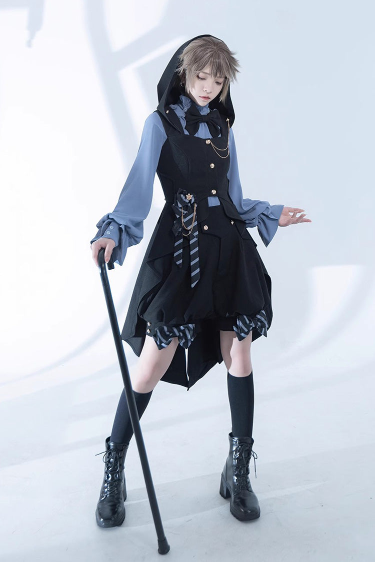 Blue Narrative Maxim Long Sleeves Ouji Fashion Gothic Lolita Blouse - Product - 10