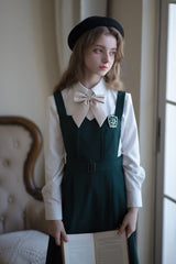 Green [Artemis] Sweet College Style Elegant Lolita Jumper Dress - Product - 8