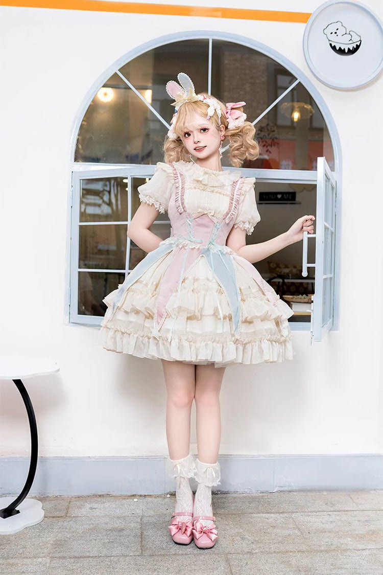 Ballet Circus Hanayome Sweet Princess Lolita Jsk Dress 2 Colors - Pink - 12