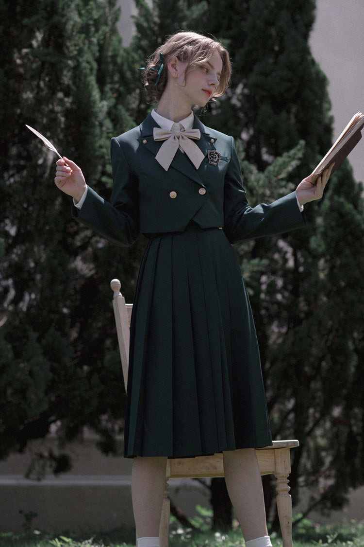 Green [Artemis] Sweet College Style Elegant Lolita Jumper Dress - Product - 12