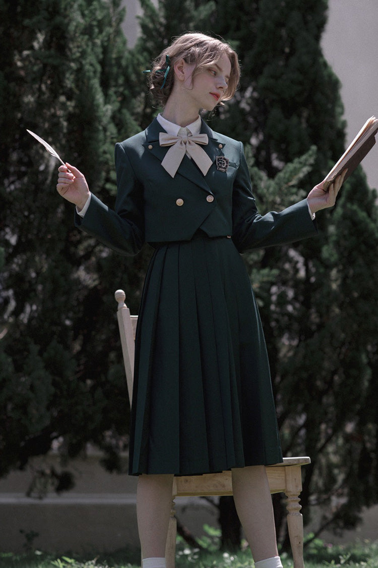 Green [Artemis] Sweet College Style Elegant Lolita Jumper Dress - Product - 12