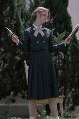 Green [Artemis] Sweet College Style Elegant Lolita Jumper Dress - Product - 12