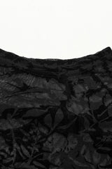 Black Long Sleeves Print Sheer Mesh Mens Gothic T-Shirt - Product - 7