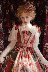 Ivory [Kaleidoscope of Dreams] Stand Collar Long Sleeves Ruffle Sweet Lolita Blouse - Product - 2