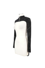 Black Bone Printed Strappy Zipper Women's Gothic Cape - Product - 10