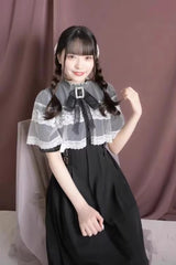 Sweet Short Sleeves Multi-Layered Lace Slim Jirai Kei Lolita Dress 4 Colors - Product - 10