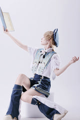 Blue [Messenger of Heaven] Ouji Prince Handsome Lolita Shorts - Product - 6