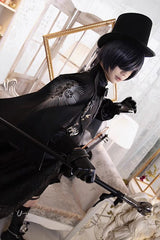 Black Deacon Metal Decoration Gothic Ouji Lolita Set - Product - 4