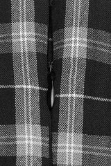 Plaid Print High Waisted Women's Punk Strap Dress 2 Colors - Product - 7