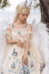 Dusk Best Egyptian Style Print Ruffle Gothic Lolita Dress 3 Colors - Product - 16