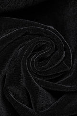 Black Long Puff Sleeves Floral Embroidery Women's Gothic Coat - Product - 5