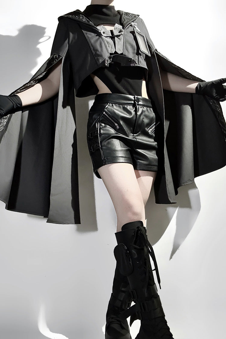 Black [Black Sheep Research Society] Gothic Prince Handsome Ouji Lolita Shorts Set - Product - 5