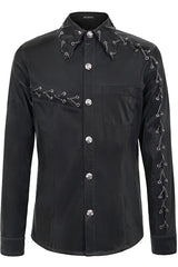 Black Rock Drawstring Mens Punk Blouse - Product - 5