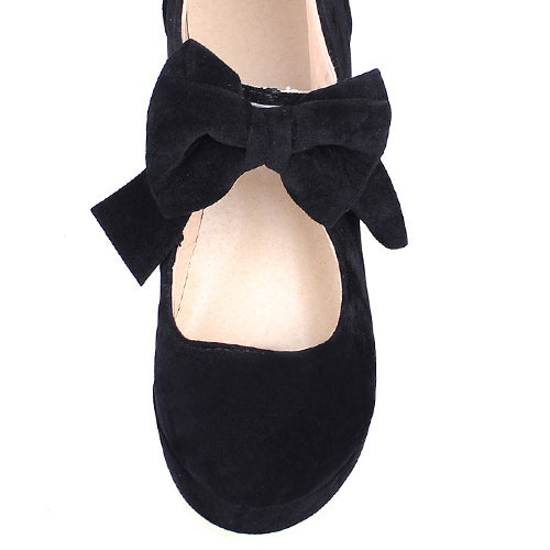 Elegant Pure Color Bowknot Round-toe Sweet Lolita High Heel Shoes - Product - 8