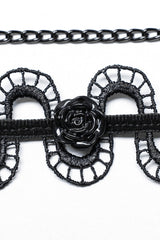 Black Rose Snakelike Hollow Women's Gothic Choker - Product - 7