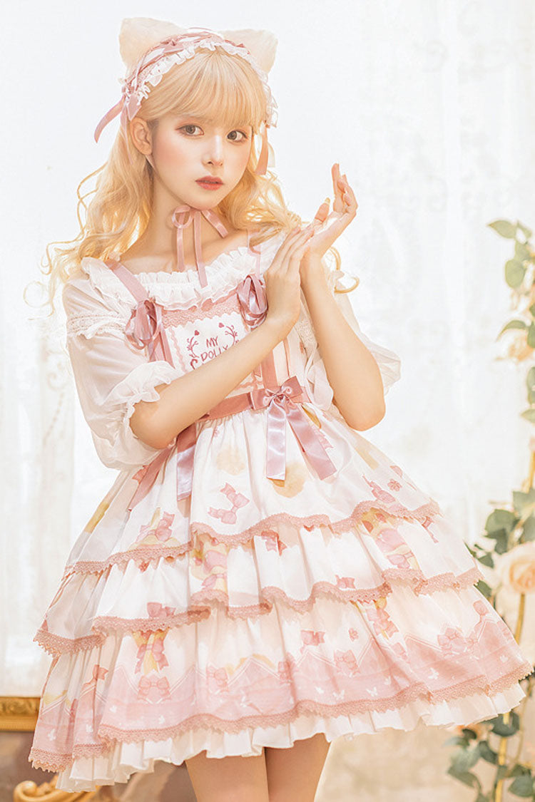 Visualizzazione dettagliata della stampa White Candy fiocco Princess Sweet (solo abito) 3