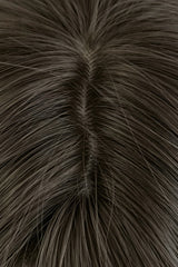 Cool Brown Natural Fluffy Long Layered Straight Sweet Lolita Wig with Air Bangs - Product - 4