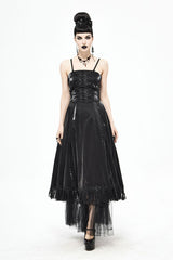 Black Gothic Tube Top Layered Womens Dress - Product - 2
