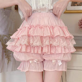 Lace Cotton Layered Lolita Pumpkin Pants 4 Colors - Product - 7