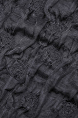 Black Off Shoulder Halterneck Lace Crinkle Women's Gothic Tank Top - Product - 15