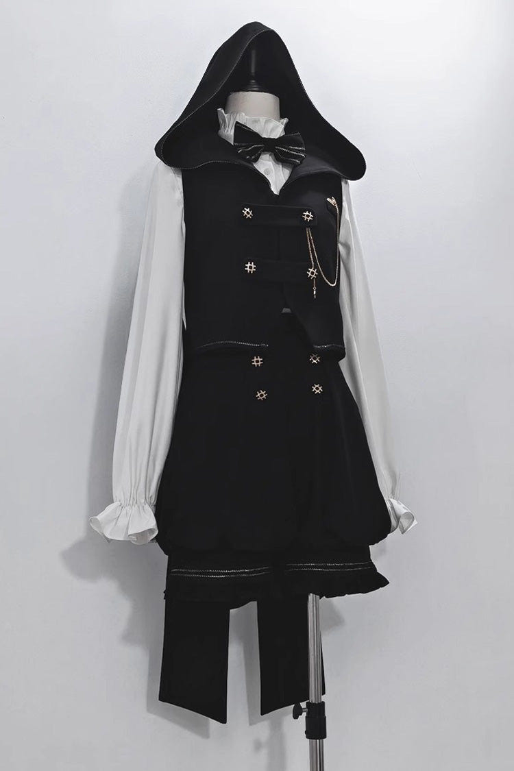 White Anxious Rabbit Long Sleeves Ouji Fashion Gothic Lolita Blouse - Product - 5