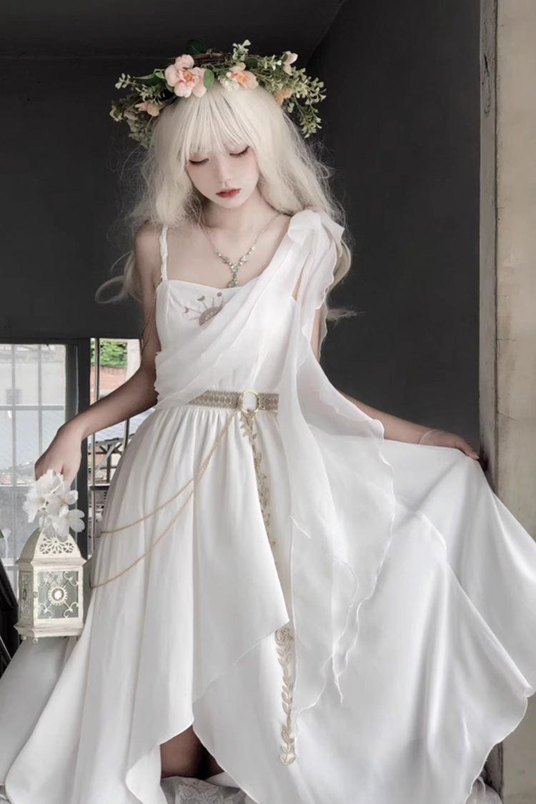 ホワイトノースリーブTears of Themis Greekスタイルゴシックロリータジャンパースカート（JSK） 商品画像
