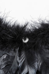 Artificial Leather Stitching Women's Steampunk Feather Wing Harness 2 Colors - Product - 7