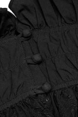 Black Multi-layer Hollow Stitching Lace Women's Gothic T-Shirt - Product - 5