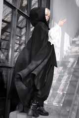 Black [Code 003] Long Sleeves Bow Vintage Elegant Prince Handsome Ouji Lolita Blouse Pants Cloak Set - Product - 10