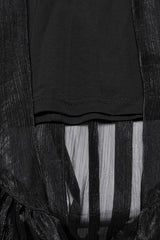 Black Ruffle Lace Women's Gothic Corset Skirt - Product - 8