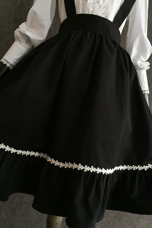 Black Devil Gothic Lolita Suspender Skirt - Product - 11