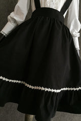 Black Devil Gothic Lolita Suspender Skirt - Product - 11