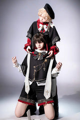 Black [The Choir of The Church] Ouji Fashion Gothic Prince Lolita Set (Older Brother Version) - Product - 4