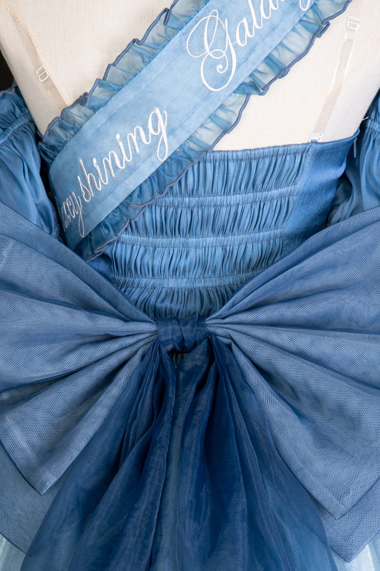 Blue [Mermaid Princess] Ruffle Hanayome Bowknot Sweet Elegant Lolita Jsk Dress Set - Product - 11
