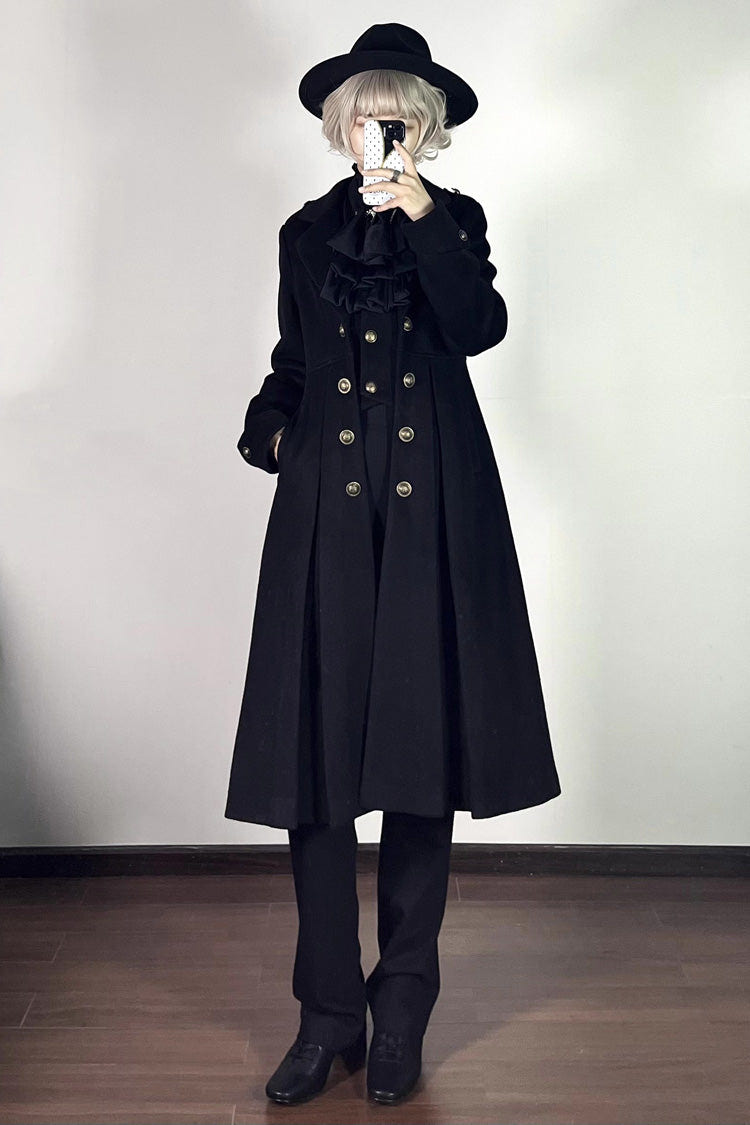 [Paranoid’s Punishment ] ウール 長袖 スリム ゴシックロリータ Trench コート 4色 商品画像