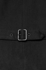 Black Stand Collar Long Sleeves Hooded Zipper Men's Punk Jacket - Product - 7