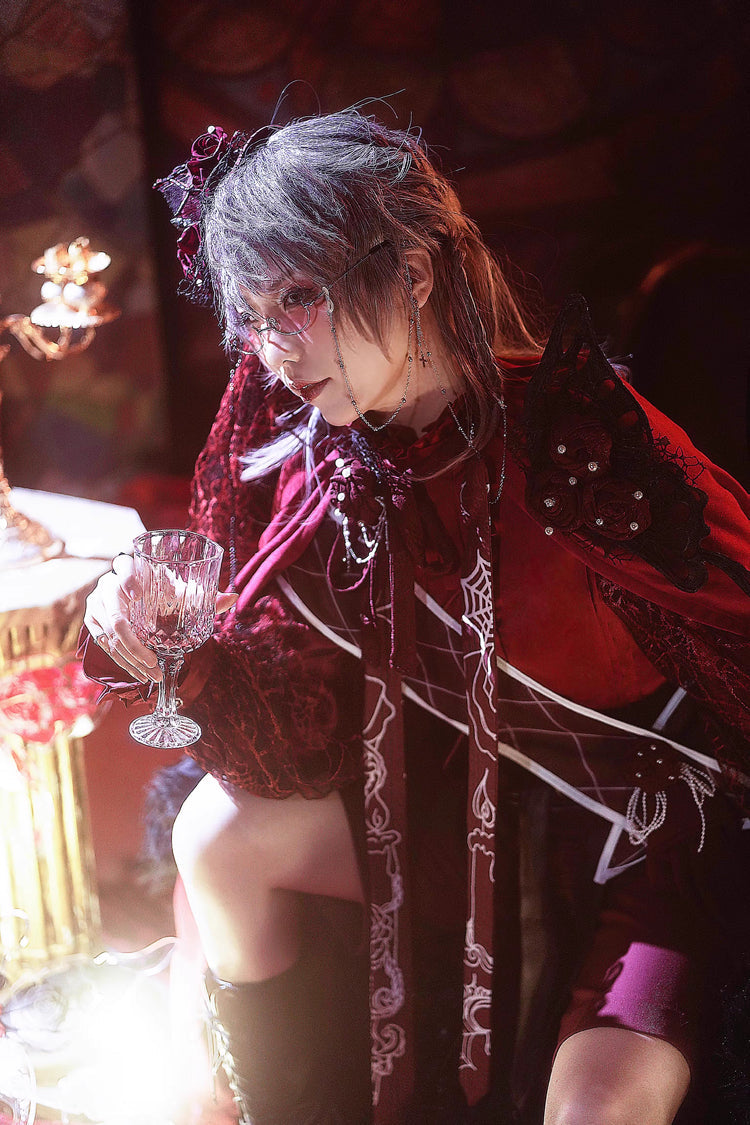 Rose Candlestick Gemini Ouji Fashion Lolita Set 3 Colors - Product - 8