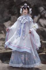 Embroidery Long Coat Horse Noodles Hanfu Dress - Product - 2