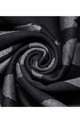 Black/Grey Heart Print Pattern Suspender Hollow Mesh Metal PU Buckle Bow Design Sleeveless Women's Punk Dress - Product - 9