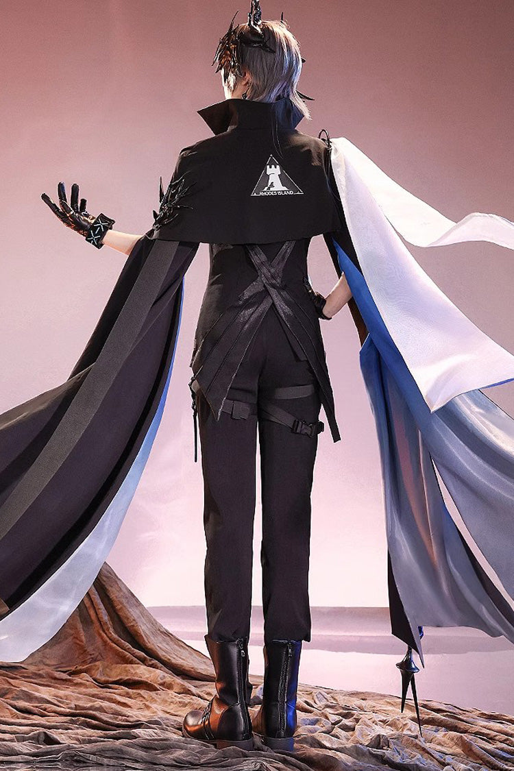 Black Future Technology Short Sleeves Ouji Handsome Lolita Set - Product - 3