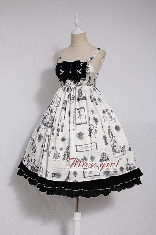 Christian Pious Duck Print Sleeveless Bowknot Sweet Lolita JSK Dress - Product - 2