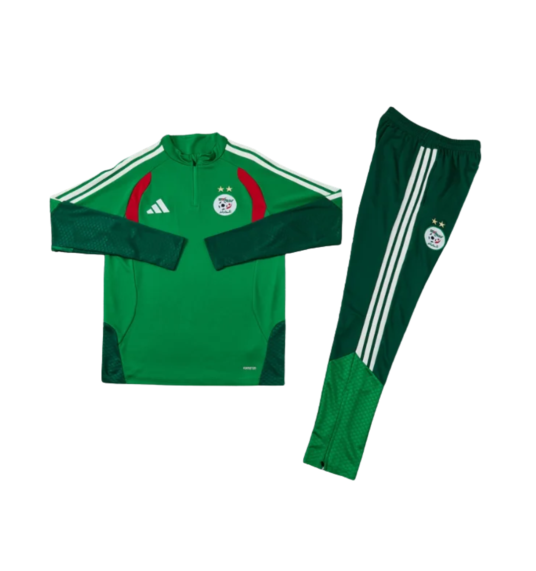 Algeria 2026 1/4 Zipper Tracksuit Green 商品画像